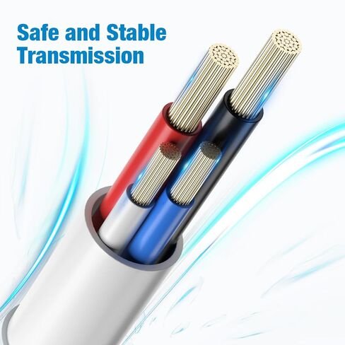 كابل شحن USB 30 دبوس معتمد من Apple من Sarmert، سلك شحن USB مزامنة 4.0 قدم متوافق مع iPhone 4 4s 3G 3GS iPad 1 2 3 iPod Touch Nano White (1 قطعة) in Kuwait