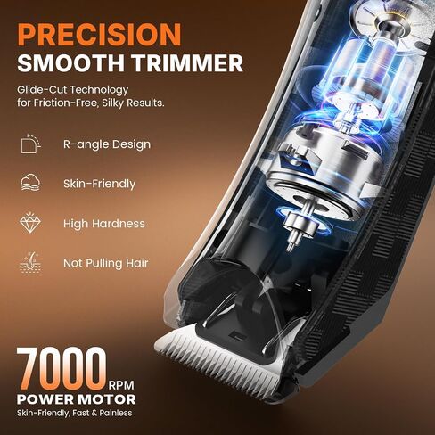 Body Hair Trimmer for Men Pubic Hair Trimmer - Wet/Dry Ball Trimmer with Ceramic Blade, Rechargeable Body Groomer for Men with Standing Recharge Dock, Cordless Groin Hair Trimmer for Men Manscaping in Saudi Arabia