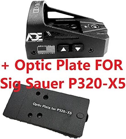 Ade Advanced Optics Delta RD3-012 Red Dot Reflex Sight + Optic Mounting Plate for Sig Sauer P320-X5 Pistol in Saudi Arabia