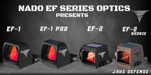 NADO EF-1 PRO, Solar Powered, Motion Shake Awake Multi-Reticle for RMR Cut Footprint, Shockproof and Waterproof Red Dot Sight, Open Reflex Optics with Picatinny Base. in Saudi Arabia