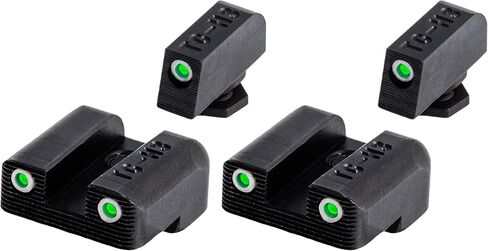 TruGlo Tritium Glow in The Dark Compact Pistol Optic with Transitioning Green and White Dot for Glock 42 and 43 Pistols, Green (2 Pack) in Saudi Arabia