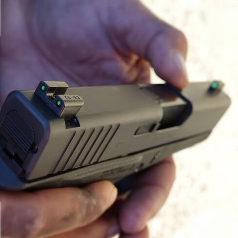 TruGlo Tritium Glow in The Dark Compact Pistol Optic with Transitioning Green and White Dot for Glock 42 and 43 Pistols, Green (2 Pack) in Saudi Arabia