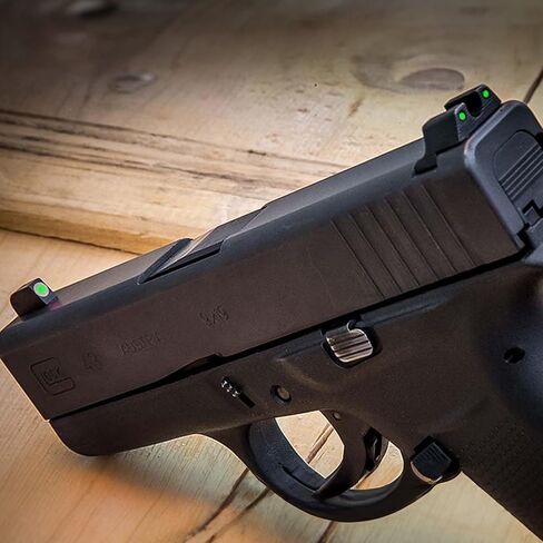 TruGlo Tritium Glow in The Dark Compact Pistol Optic with Transitioning Green and White Dot for Glock 42 and 43 Pistols, Green (2 Pack) in Saudi Arabia