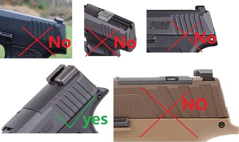 Ade Advanced Optics Delta RD3-012 جهاز رؤية منعكس للنقطة الحمراء + لوحة تركيب بصرية لمسدس Sig Sauer P365XL/P365X in Saudi Arabia