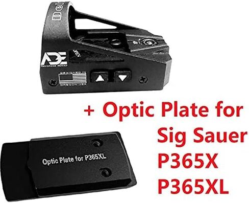 Ade Advanced Optics Delta RD3-012 جهاز رؤية منعكس للنقطة الحمراء + لوحة تركيب بصرية لمسدس Sig Sauer P365XL/P365X in Saudi Arabia