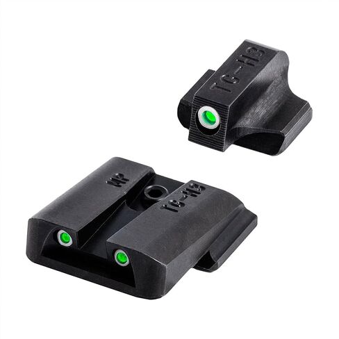 TruGlo Tritium يتوهج في الظلام مسدس بصري مع نقطة خضراء وبيضاء انتقالية لمسدسات سلسلة Smith & Wesson M&P، أسود (3 عبوات) in Saudi Arabia
