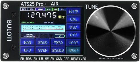 ATS25pro+ AIR Radio Portable AM FM, Bluetooth WiFi Radio AIR Band, FM SW SSB MW LW AIR SDR Aviation Band Receiver, Shortwave Radio for Home, Indoor, Outdoor, Travel, Camping, Climbing in Saudi Arabia