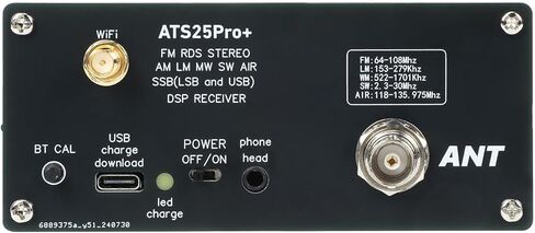 ATS25pro+ AIR Radio Portable AM FM, Bluetooth WiFi Radio AIR Band, FM SW SSB MW LW AIR SDR Aviation Band Receiver, Shortwave Radio for Home, Indoor, Outdoor, Travel, Camping, Climbing in Saudi Arabia