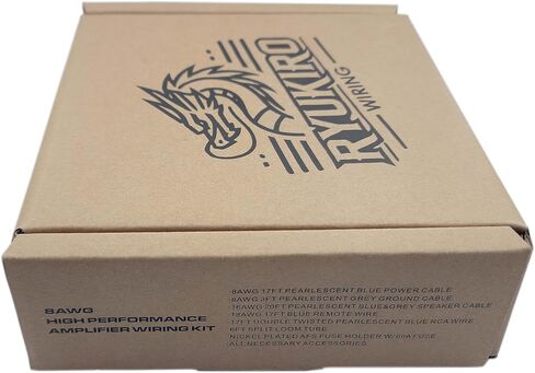 طقم أسلاك مضخم صوت كامل من النحاس CCA 4 قياس 1200 وات | كابل 4 AWG للسيارات والدراجات النارية ومضخم الصوت وتثبيته (بما في ذلك كابل أرضي للطاقة ومكبر الصوت RCA وسلك التحكم عن بعد) in Kuwait