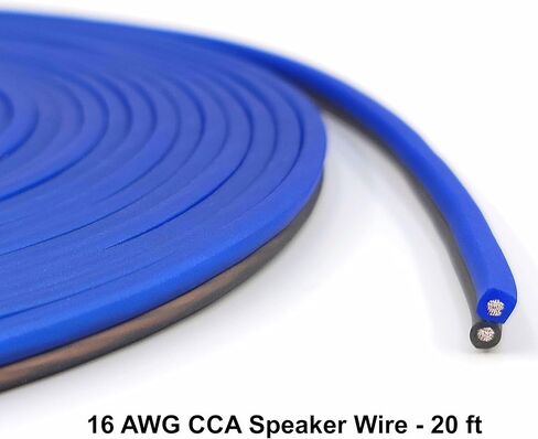 طقم أسلاك مضخم صوت كامل من النحاس CCA 4 قياس 1200 وات | كابل 4 AWG للسيارات والدراجات النارية ومضخم الصوت وتثبيته (بما في ذلك كابل أرضي للطاقة ومكبر الصوت RCA وسلك التحكم عن بعد) in Kuwait