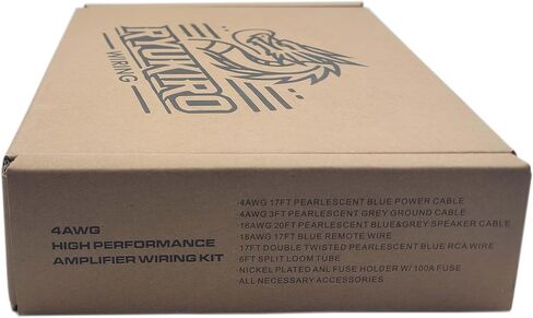 4 AWG CCA Copper 1200 W Cable Car Audio Amp Wire Kit for Amplifier Wiring | True Spec Automotive Vehicle Aftermarket Subwoofer Stereo Installation Kits, incl Power Ground Cable RCA Speaker Remote Wires in Saudi Arabia