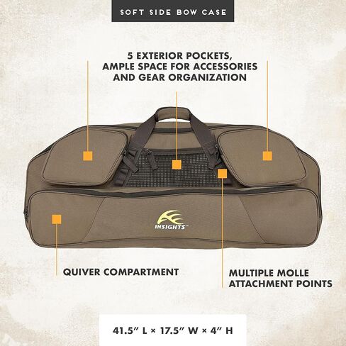 Insights Hunting بواسطة frogg toggs - حافظة على شكل فيونكة ناعمة مع أشرطة حقيبة ظهر مخفية، عناصر صلبة باللون البني، مقاس واحد in Kuwait