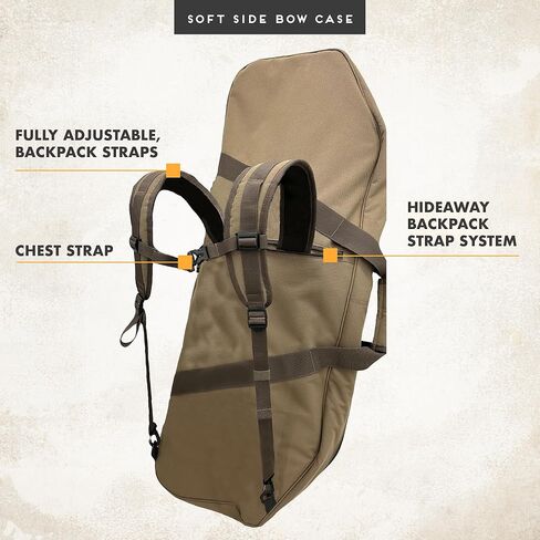 Insights Hunting بواسطة frogg toggs - حافظة على شكل فيونكة ناعمة مع أشرطة حقيبة ظهر مخفية، عناصر صلبة باللون البني، مقاس واحد in Kuwait