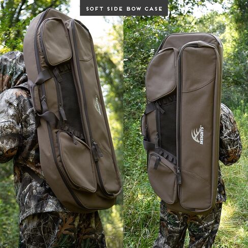 Insights Hunting بواسطة frogg toggs - حافظة على شكل فيونكة ناعمة مع أشرطة حقيبة ظهر مخفية، عناصر صلبة باللون البني، مقاس واحد in Kuwait