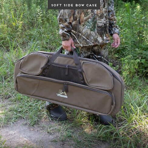 Insights Hunting بواسطة frogg toggs - حافظة على شكل فيونكة ناعمة مع أشرطة حقيبة ظهر مخفية، عناصر صلبة باللون البني، مقاس واحد in Kuwait