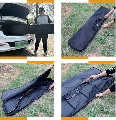 حافظة القوس المنحني من SPG للقوس الطويل والقوس التقليدي، مقاسين حقيبة القوس الطويل بطول كامل حالات القوس المنحني التقليدي للشباب والكبار مع جيب لتخزين جعبة السهم in Kuwait