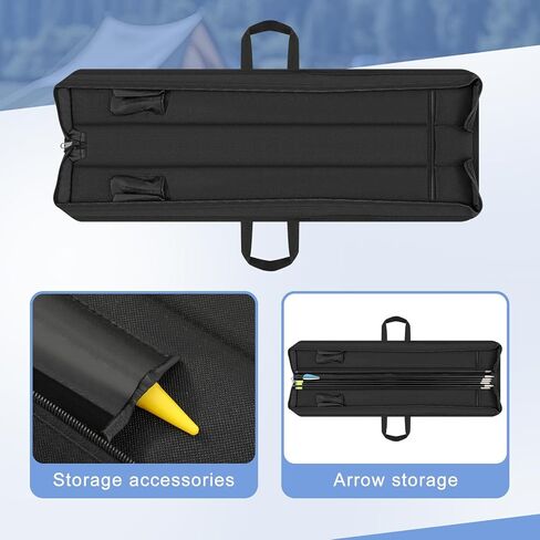 Archery Arrow Case 33'' Portable Soft Compact Arrow Box Oxford Cloth Storage Quiver for Outdoor Hunting Target Shooting Bag Shooting Practice in Saudi Arabia