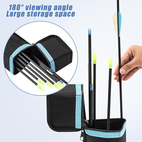 Archery Arrow Case 33'' Portable Soft Compact Arrow Box Oxford Cloth Storage Quiver for Outdoor Hunting Target Shooting Bag Shooting Practice in Saudi Arabia