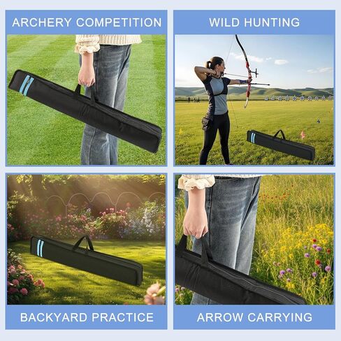 Archery Arrow Case 33'' Portable Soft Compact Arrow Box Oxford Cloth Storage Quiver for Outdoor Hunting Target Shooting Bag Shooting Practice in Saudi Arabia