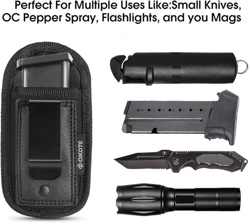 2 حزمة مجلة عالمية IWB الحقيبة المخفية تحمل 9 مم .40 .45 .380 .357، ماج الحافظة لS & W M & P Sig Sauer Ruger Glock، يناسب أي 7 10 15 مقاطع مستديرة جميع المسدسات، مسدس ذخيرة مسدس الذخيرة الحافظات in Kuwait