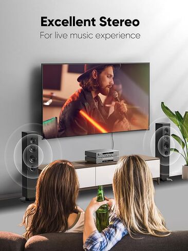 CableCreation RCA to 3.5mm Cable 6.6FT, 3.5mm Male to 2RCA Male Stereo Y Splitter HiFi Sound Audio Cord Compatible with Echo Dot, Smartphone, MP3, Tablet, Stereo Receiver, Car, Speaker, HDTV in Saudi Arabia