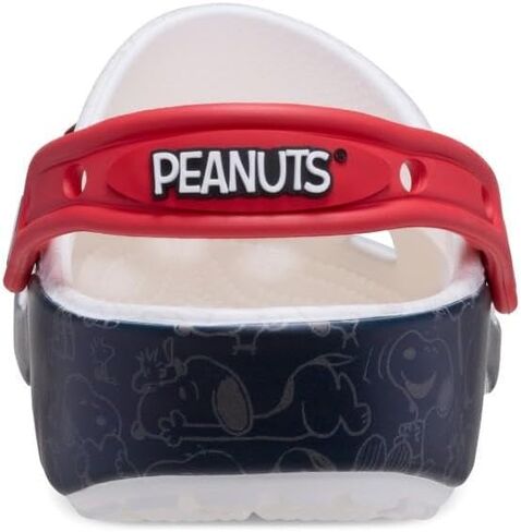 Crocs Unisex Classic Peanuts Snoopy Clogs, White/Multi, 8 US Men in Saudi Arabia
