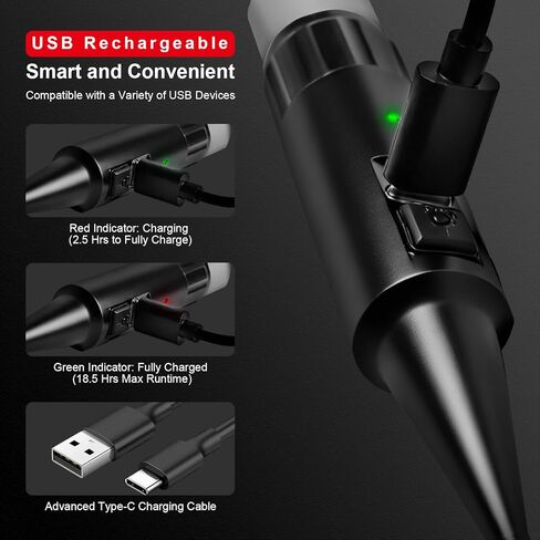 USB Rechargeable Bore Sight Laser Kit with 32 Adapters, Fits .17 to 12GA Calibers, Professional Green Laser Bore Sighter for All Guns in Saudi Arabia