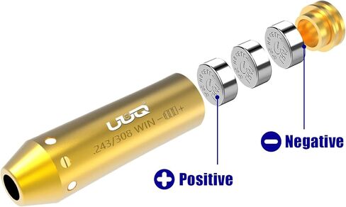 UUQ Red/Green Laser Bore Sight 9mm/.223Rem/5.56Nato Cal/.243 308/12 Gague Boresighter Red/Green Dot Beam Bore Sighter for Pistol Shotgun Rifle in Saudi Arabia