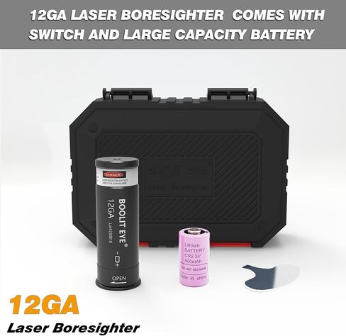Laser Bore Sight 12GA Red/Green Laser Boresighter Comes with Switch and Large Capacity Battery in Saudi Arabia