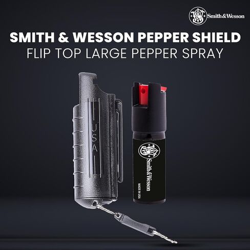 Smith & Wesson Pepper Shield Quick Release Large Pepper Spray for Women – Police Strength Self-Defense Spray in Saudi Arabia