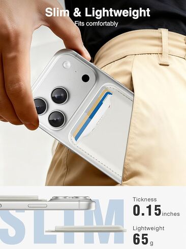 TopMade لمحفظة Magsafe، أقوى حامل بطاقات مغناطيسية لسلسلة iPhone 17 وiPhone 16/15/14/13/12، محفظة هاتف مغناطيسية جلدية مع مغناطيس قوي، حجب RFID، تناسب 4 بطاقات، أبيض حليبي in Saudi Arabia