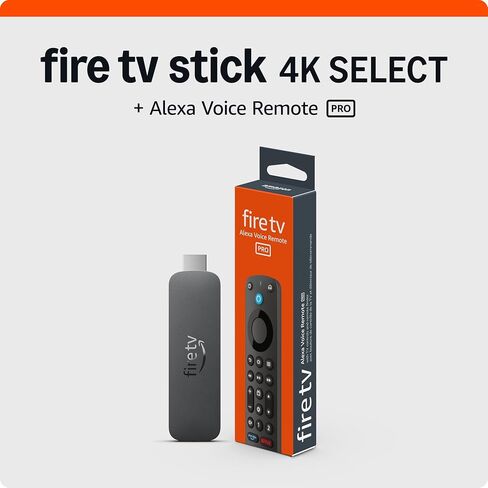 حزمة Amazon Fire TV Stick 4K Select مع Alexa Voice Remote Pro in Saudi Arabia
