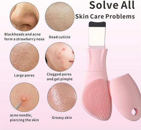 فرشاة تنظيف الوجه من السيليكون من HieerBus، فرشاة تنظيف الوجه، فرش غسل الوجه اليدوية من السيليكون، وسادة تقشير لطيفة وتدليك للعناية بالبشرة للرجال والنساء، تنظيف وتقشير، أسود + أرجواني in Kuwait