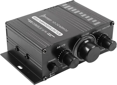 Car Mini Audio Power Amplifier, Circuit Protection Durable 12V Premium Music Quality Stereo Dual Channel Power Amplifier for Vehicle in Saudi Arabia