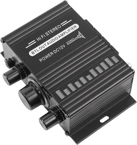Car Mini Audio Power Amplifier, Circuit Protection Durable 12V Premium Music Quality Stereo Dual Channel Power Amplifier for Vehicle in Saudi Arabia