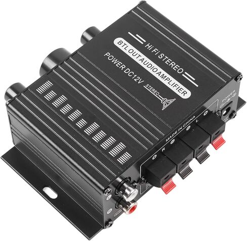Car Mini Audio Power Amplifier, Circuit Protection Durable 12V Premium Music Quality Stereo Dual Channel Power Amplifier for Vehicle in Saudi Arabia