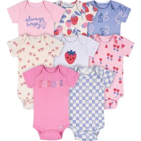 مجموعة ملابس داخلية للفتيات الصغيرات مكونة من 8 قطع بأكمام قصيرة من ماركة Onesies in Kuwait
