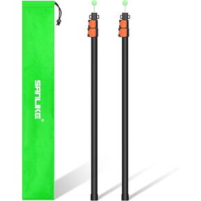 SANLIKE Tarp Poles Heavy Duty Telescoping 97" Adjustable Aviation Aluminum Canopy Rods Lengthen Thicken with Protection Cap Portable Poles for Tent Fly Awning Camping Hiking Set of 2 in Saudi Arabia