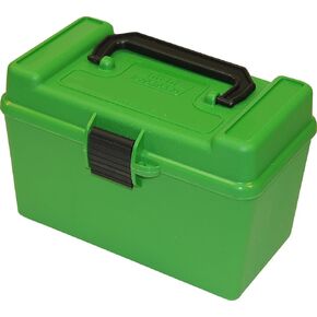 MTM H50-R-MAG Deluxe 50-Round Rifle Ammo Box 300 Win Mag 30-30 375 H&H 7mm Rem Mag in Saudi Arabia