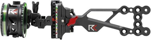 REDLINE RL-2 مشهد القوس المنزلق ذو الثلاثة دبابيس - دبابيس علوية من الألياف .019 ودبوس سفلي .010 مع تعديلات المحور الثاني والثالث وحلقة الألياف البصرية المغلقة - أسود - اليد اليمنى in Kuwait