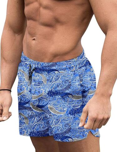 COOFANDY Men's Swim Trunks Quick Dry Board Shorts Swimsuit Swimwear Bathing Suit in Kuwait