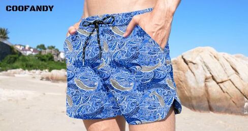 COOFANDY Men's Swim Trunks Quick Dry Board Shorts Swimsuit Swimwear Bathing Suit in Kuwait