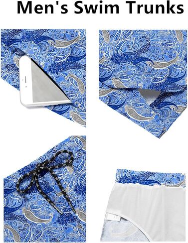 COOFANDY Men's Swim Trunks Quick Dry Board Shorts Swimsuit Swimwear Bathing Suit in Kuwait