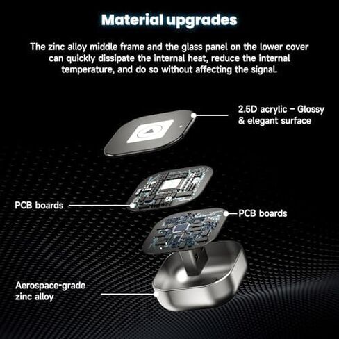 محول CarPaly وAndroid اللاسلكي - تحويل CarPlay السلكي من المصنع إلى قابس Dongle لتشغيل السيارة اللاسلكية، يعمل مع iPhone iOS 10+& Android 9+، كابلان متضمنان USB A إلى USB C & A (Y6) in Kuwait