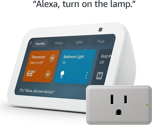 Echo Show 5 with Legrand Radiant Smart Plug in Saudi Arabia