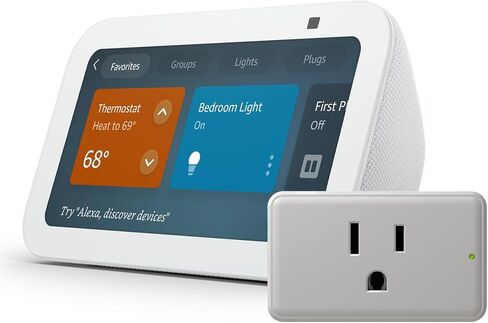 Echo Show 5 with Legrand Radiant Smart Plug in Saudi Arabia