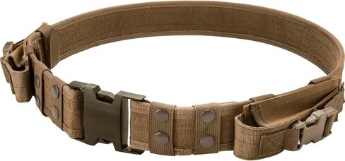 حزام Barska Loaded Gear التكتيكي - قابل للتعديل للخدمة الشاقة 34-44 بوصة مع أكياس قابلة للإزالة للاستخدام في الهواء الطلق in Saudi Arabia