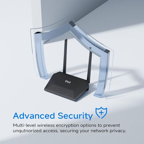 DBIT N300 2.4GHz WiFi Router with WISP Wireless Repeater Mode Internet Router for Security Cameras, IoT Smart Home Devices - Guest Network, Internet Access Control, WPA2, WPS, Easy Setup (T1 Pro) in Kuwait