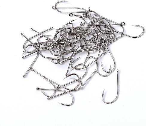 400Pcs Carbon Steel Fishing Hooks with Double Guard Points (1#-10#) – Essential for Every Angler's Gear Box in Saudi Arabia