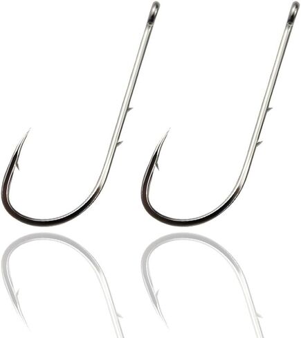 400Pcs Carbon Steel Fishing Hooks with Double Guard Points (1#-10#) – Essential for Every Angler's Gear Box in Saudi Arabia